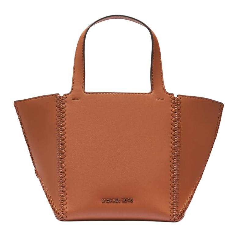 MICHAEL KORS Jordi Cow Leather Handbag Small Women's Brown