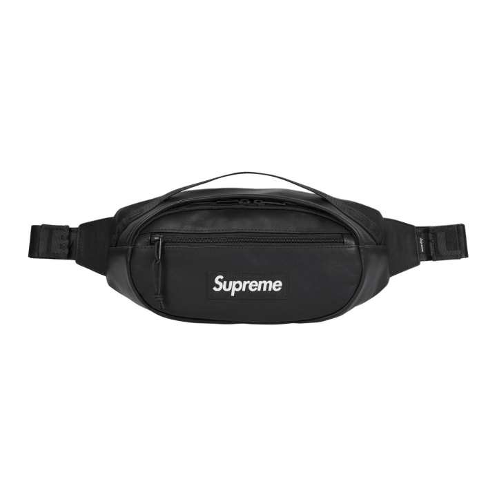 Supreme Supreme Cow Leather Fanny Pack Unisex Black