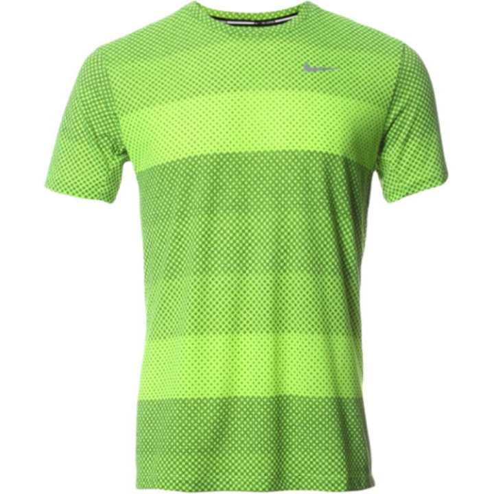 Nike Nike Dri Fit T Shirts Men's Green Crew Neck Moderate