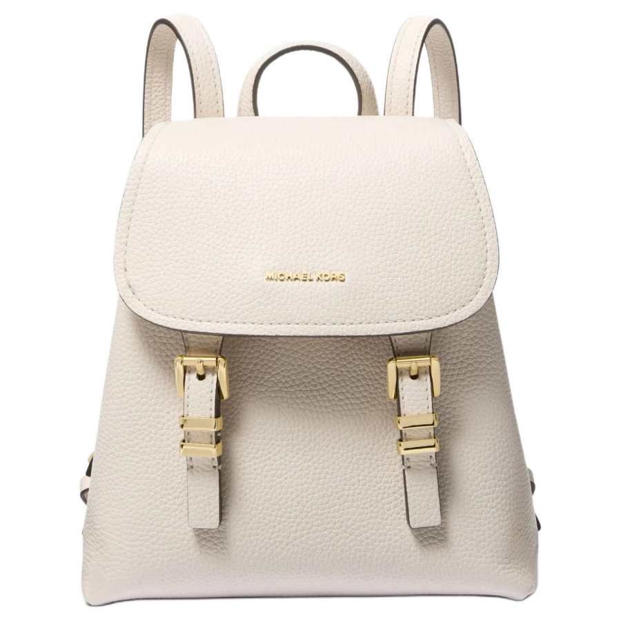 MICHAEL KORS Quinn Metal Accessories Cow Leather Crossbody Bag, Backpack Extra Small Women's Milk White