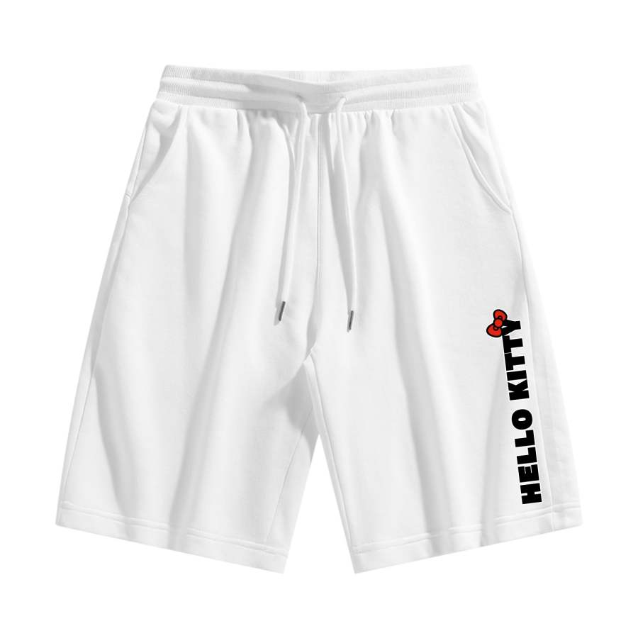 Sanrio x Hello Kitty Hello Kitty Casual Shorts Unisex Black, White, Gray