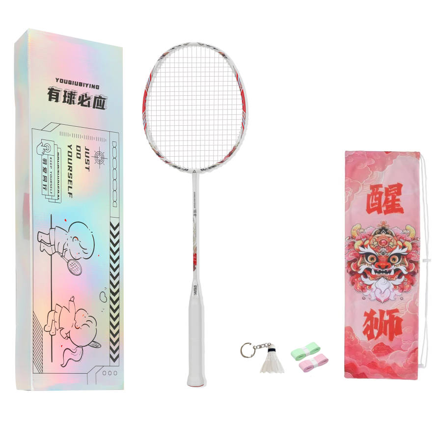 PEAK Lion Collection Full Carbon Badminton Rackets Control Type All around Defense Advanced Level 675MM Unisex 5U/G6