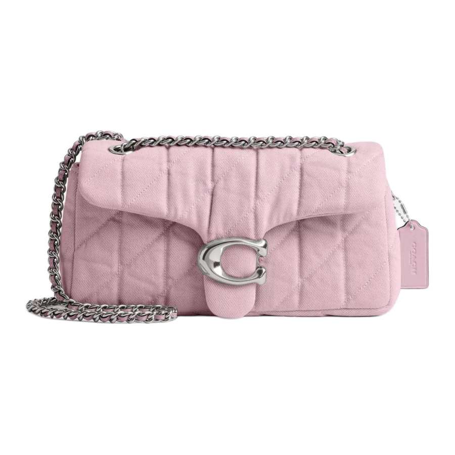 COACH Tabby Leather Crossbody Bag, Shoulder Bag Medium Women's Light Pink