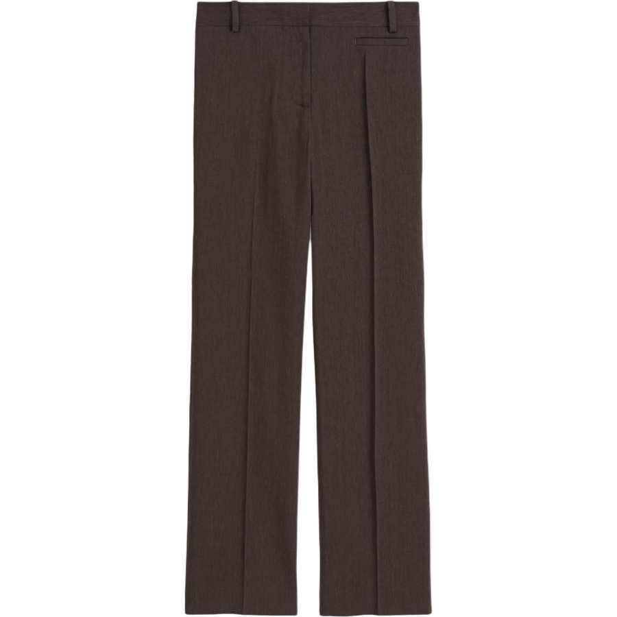 COS Casual Pants Women's Dark Brown Moderate Straight Fit Pants