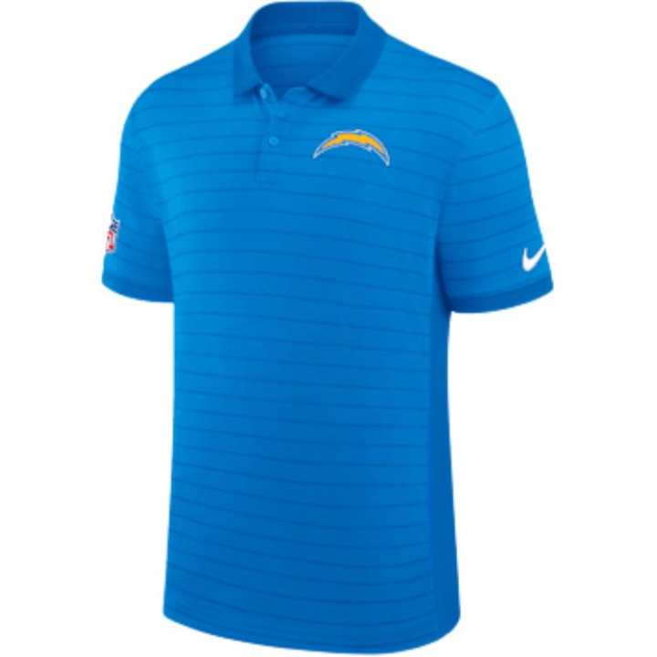 Nike Nike Los Angeles Chargers Sideline Victory Stripe Men's Nike Dri-FIT Nfl Polo