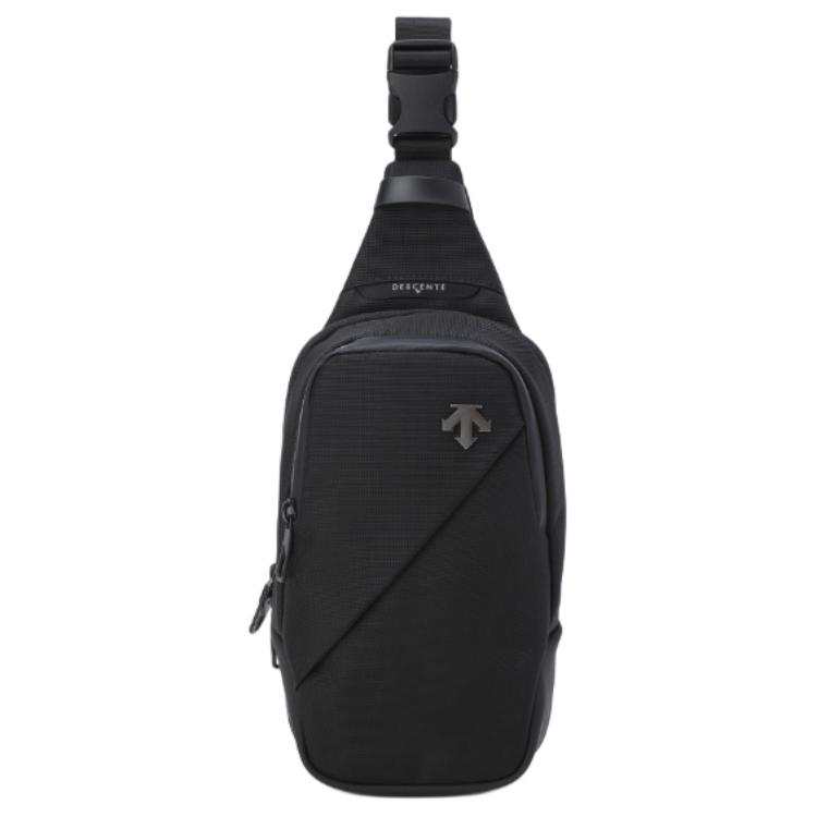 DESCENTE Nylon Sling Bag Unisex Black