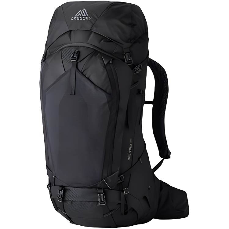 GREGORY GREGORY 75L Outdoor Bags Recycled Nylon Black Men's
