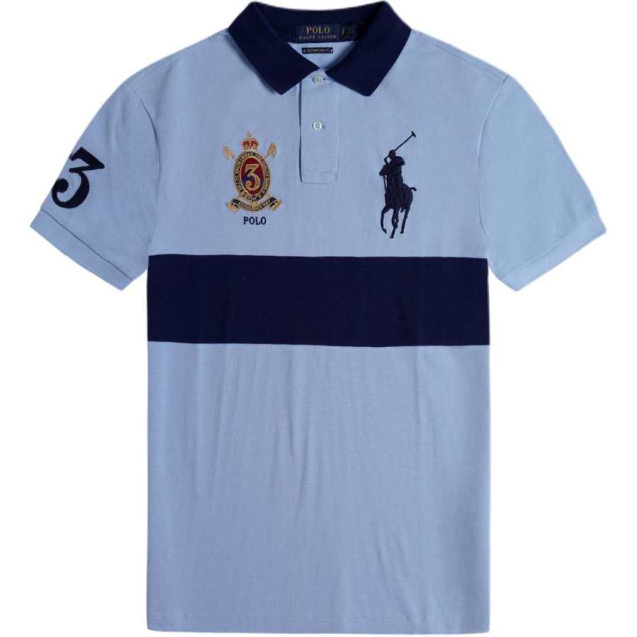 Polo Ralph Lauren SS24 Polo Shirt Custom Slim Fit Men's Blue