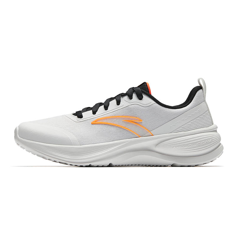 Anta Cushioning Breathable Slip Resistant Low top Training Sprint City Commuting Running Shoes Men's White