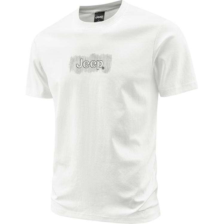 Jeep T Shirts Men's Crew Neck Thin Straight Fit