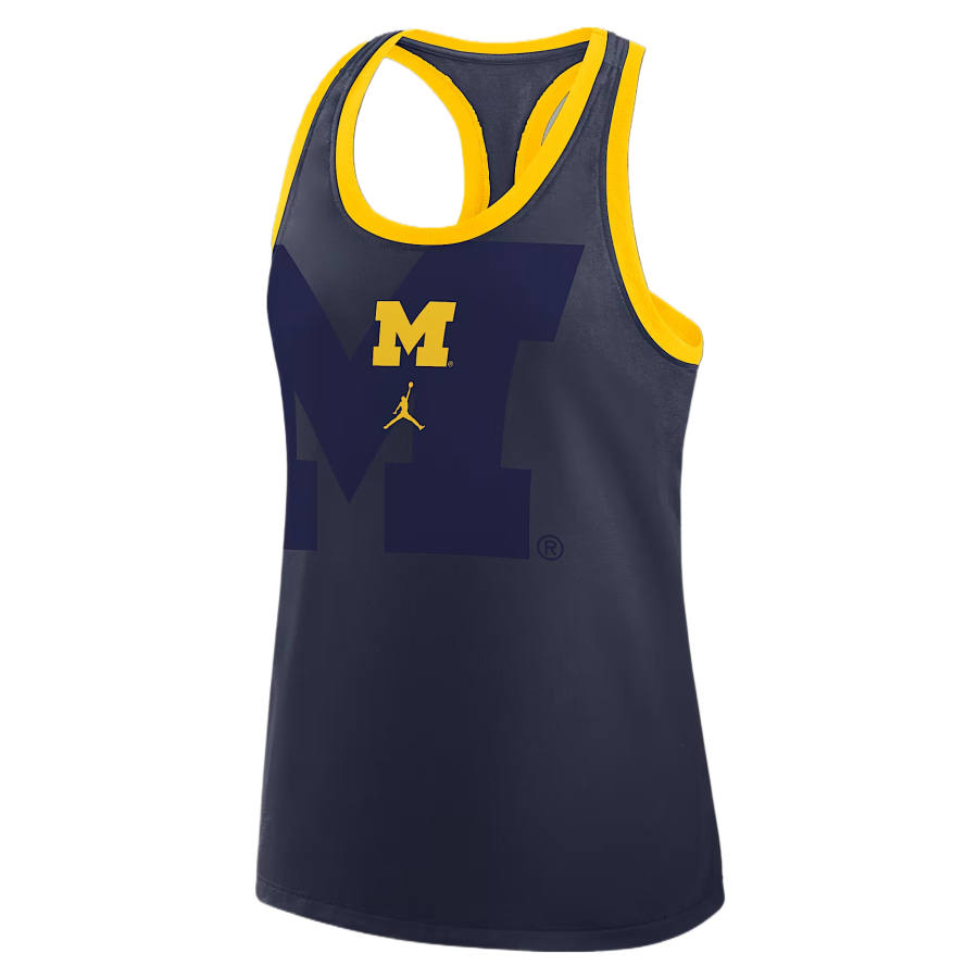 Jordan Jordan Michigan Primetime Shadow Women's Jordan Brand College Racerback Tank Top