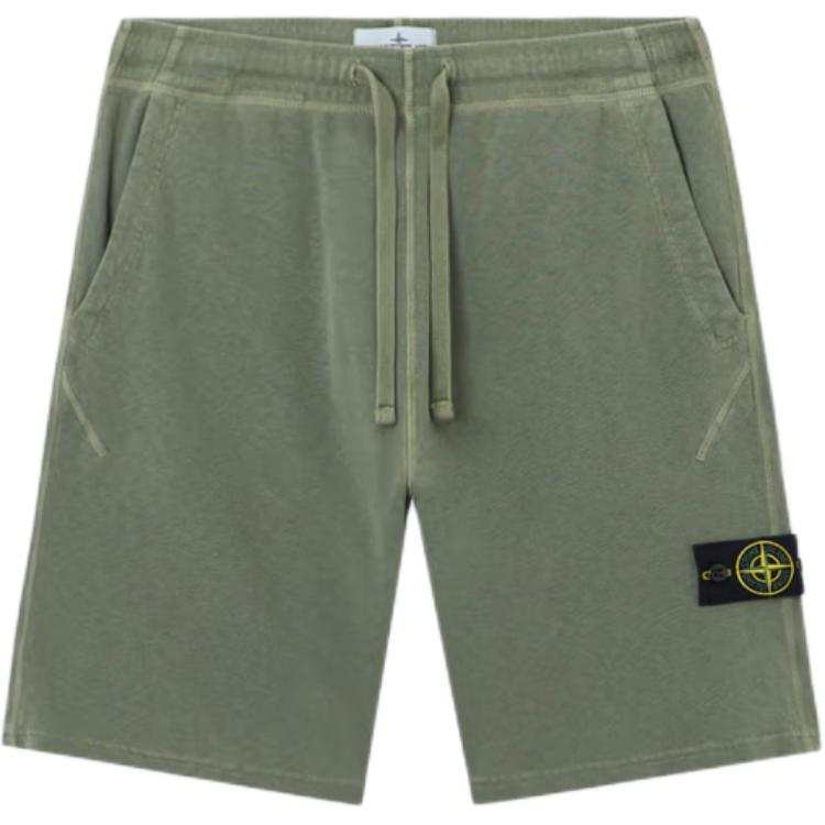 STONE ISLAND STONE ISLAND Logo Patch Drawstring Shorts