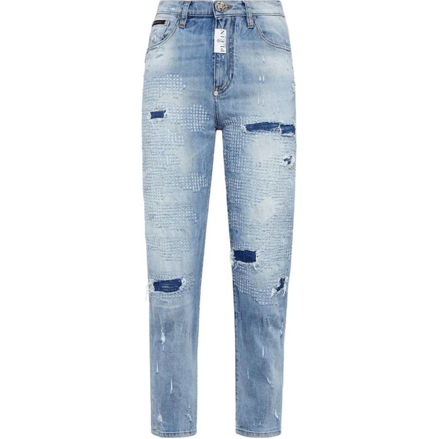 PHILIPP PLEIN Philipp Plein Distressed Mom jeans
