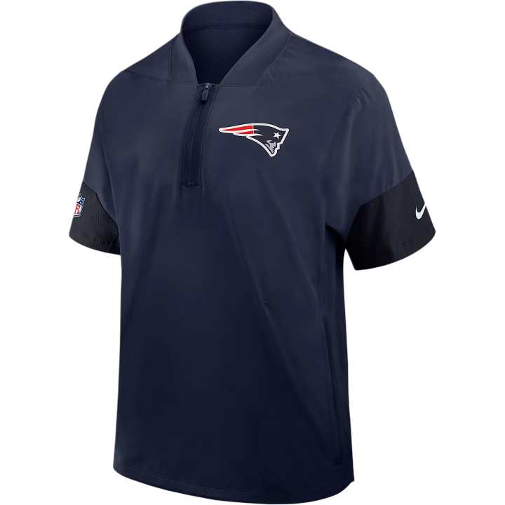 Nike Nike New England Patriots Sideline Coach Men's Nike Nfl 1/2-Zip Short-Sleeve Jacket