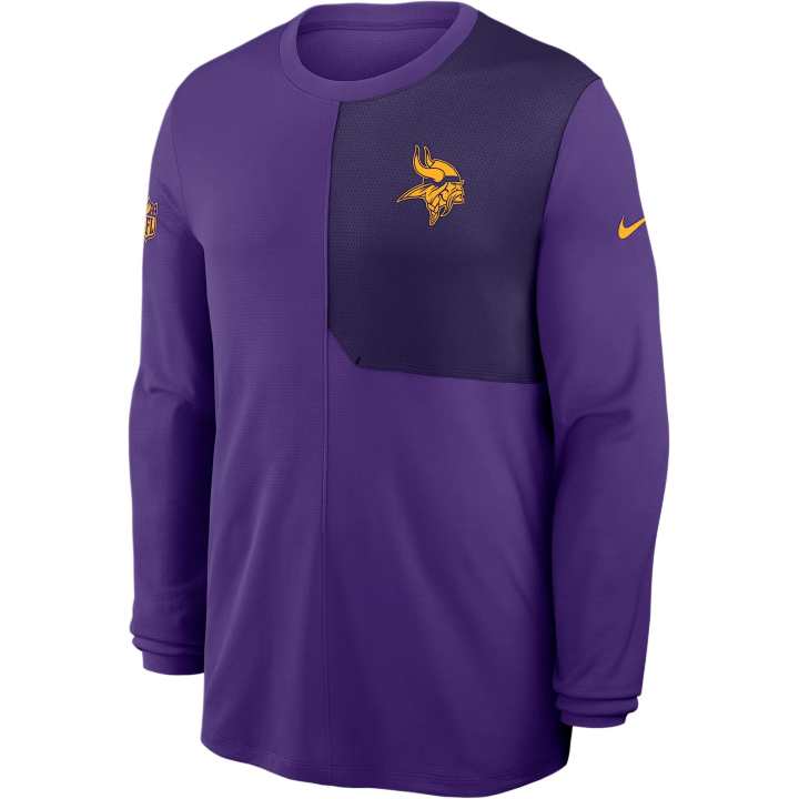 Nike Nike Minnesota Vikings Sideline Coach Men's Nike Dri-FIT Nfl Long-Sleeve Top