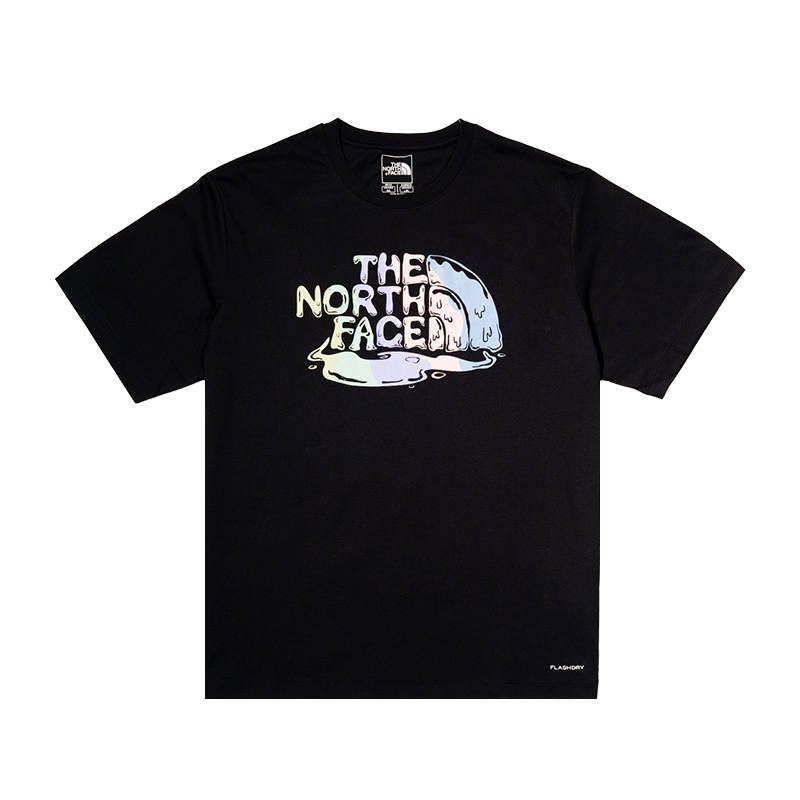 THE NORTH FACE Quick Dry T Shirts Unisex Cosmic Black