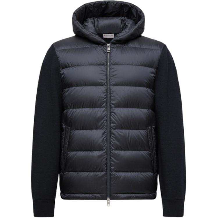 Moncler Moncler Panelled Zip Up Hooded Jacket