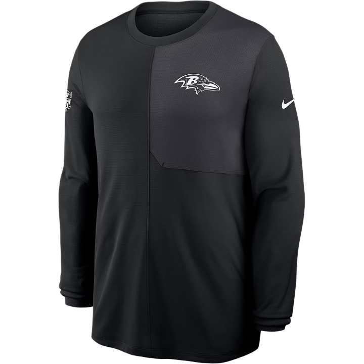 Nike Nike Baltimore Ravens Sideline Coach Men's Nike Dri FIT Nfl Long Sleeve Top