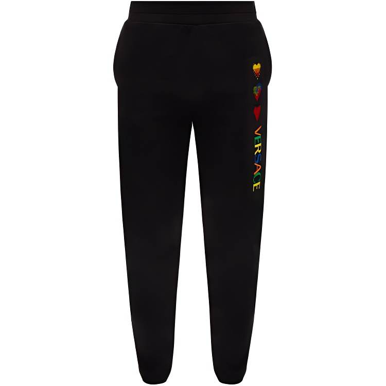 VERSACE VERSACE Knitted Sweatpants Men's Black