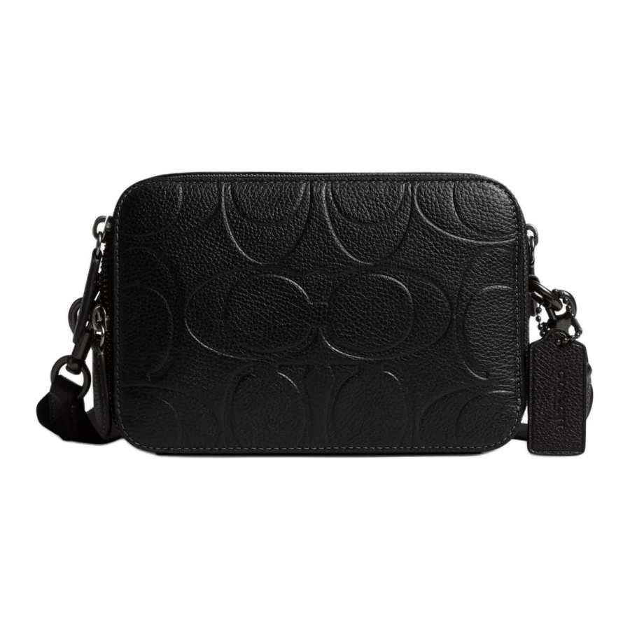 COACH COACH Charter Cow Leather Shoulder Bag Small Men's Black