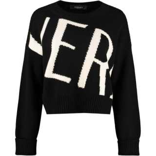 VERSACE Sweaters Women's Black Crew Neck Moderate Other
