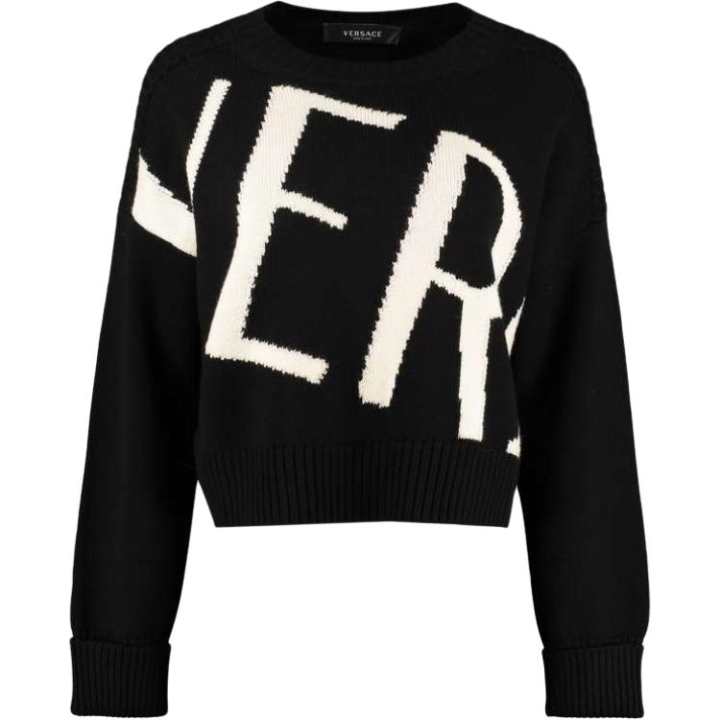 VERSACE VERSACE Sweaters Women's Black Crew Neck Moderate Other