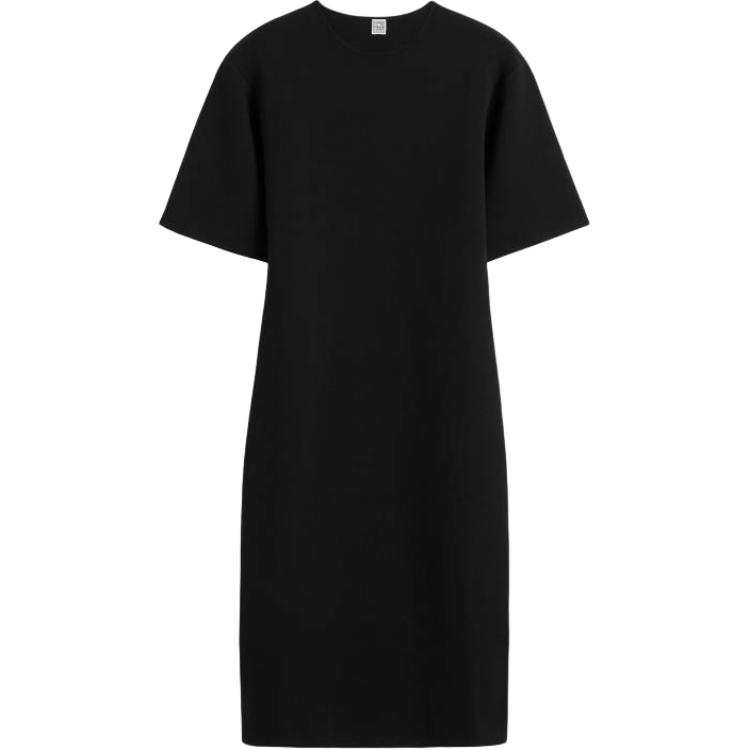 TOTEME Totême Short Sleeved Knitted Midi Dress
