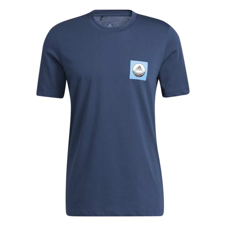 Adidas Adidas T Shirts Men's Blue Crew Neck Moderate Straight Fit