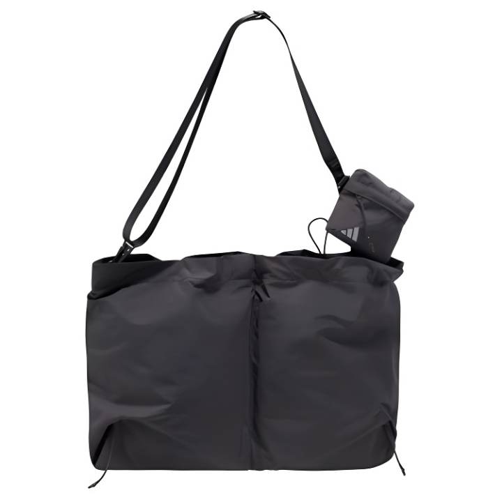 Adidas Adidas Recycled Polyester Shoulder Bag Unisex Carbon Black