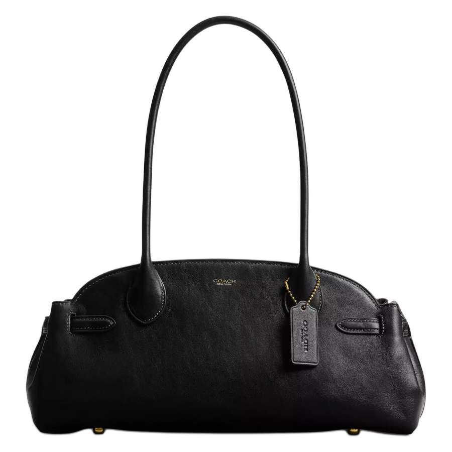 COACH Empire Carryall Cow Leather Shoulder Bag Large Women's Black