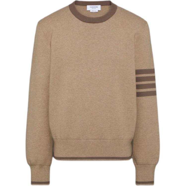 THOM BROWNE Thom E 4 Bar Stripe Detailed Knitted Jumper