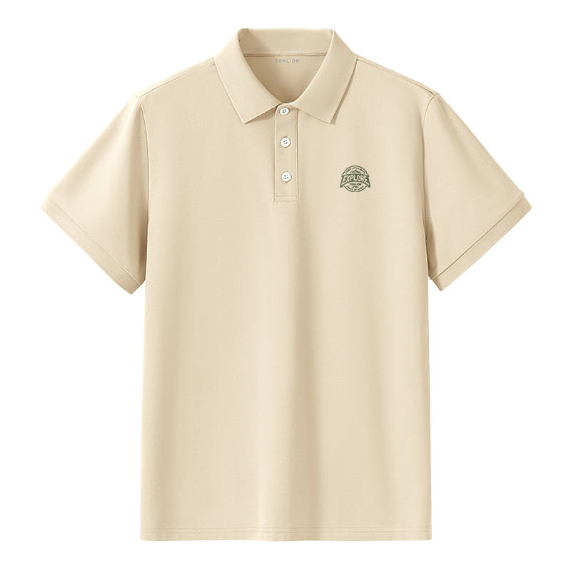 Tonlion Polo Shirts Unisex Polo Collar Moderate Straight Fit