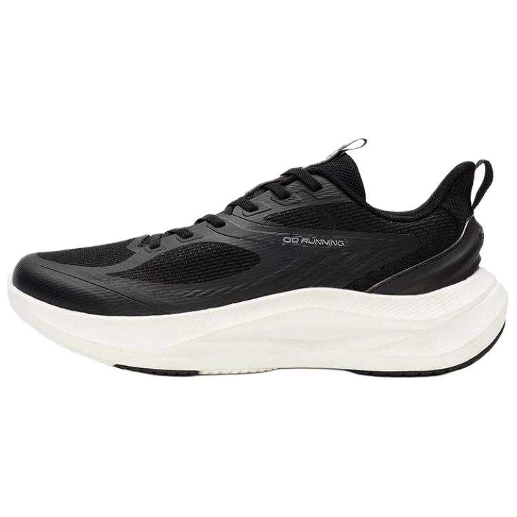 QIAODAN Abrasion Resistant Balance Low top Casual Running Shoes Men's Black White