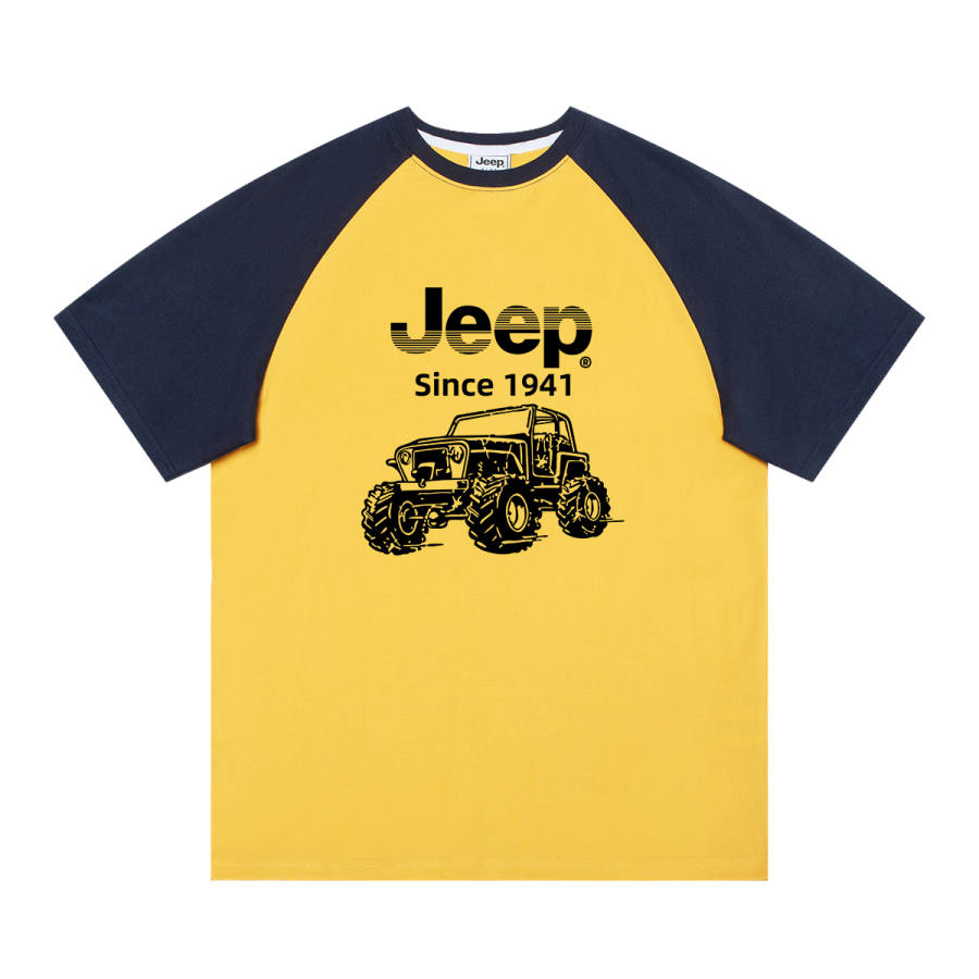 Jeep Grade School T Shirts Crew Neck Moderate