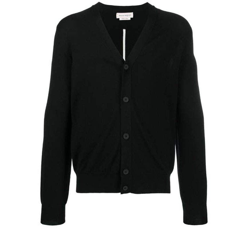 Alexander McQueen Slashed Dart Detail Knit Cardigan