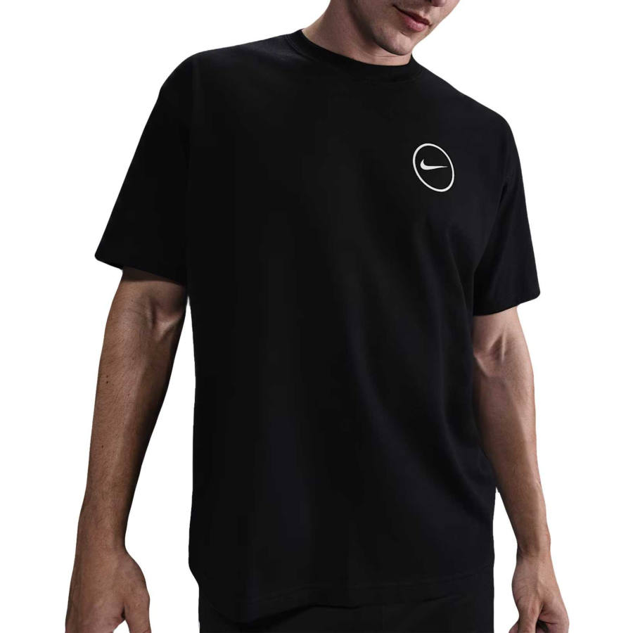 Nike Nike Max90 T Shirts Men's Black Crew Neck Moderate Straight Fit
