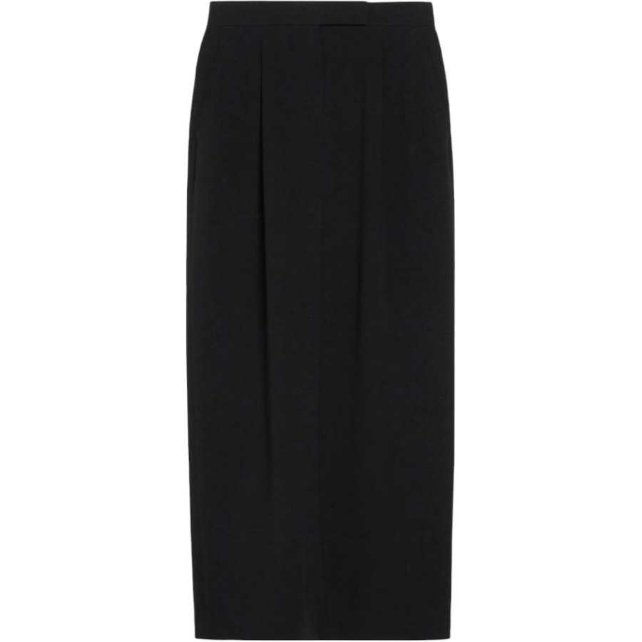 MaxMara Studio MaxMara Studio pleated back-split midi skirt