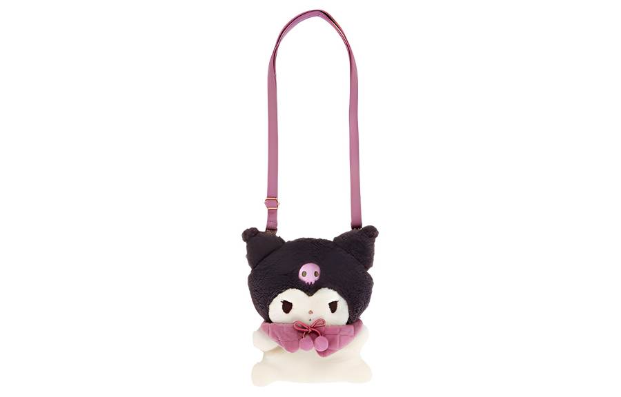 Sanrio Plush Doll Handbag Crossbody Bag Regular Unisex White/Black