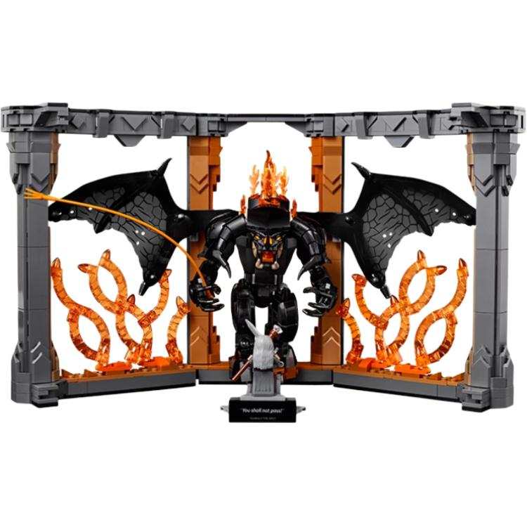 LEGO Lcons 10367 Finger Rings King, Flame Demon Bookshelf Decoration Building Blocks 1201pcs 10367 ABS