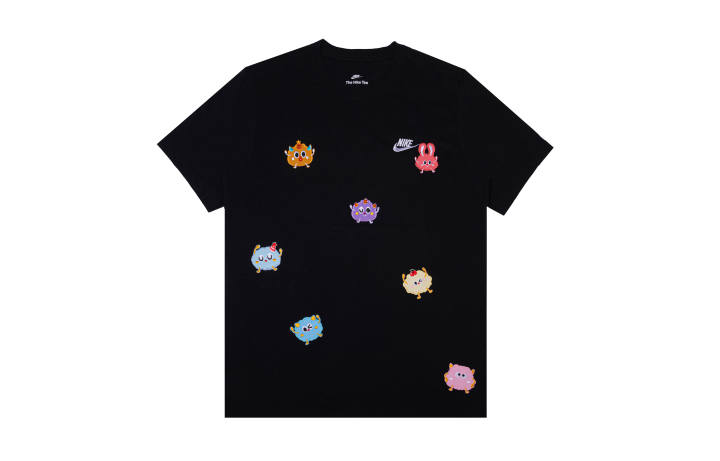 Nike Nike Swoosh T Shirts Unisex Black Crew Neck Moderate Straight Fit
