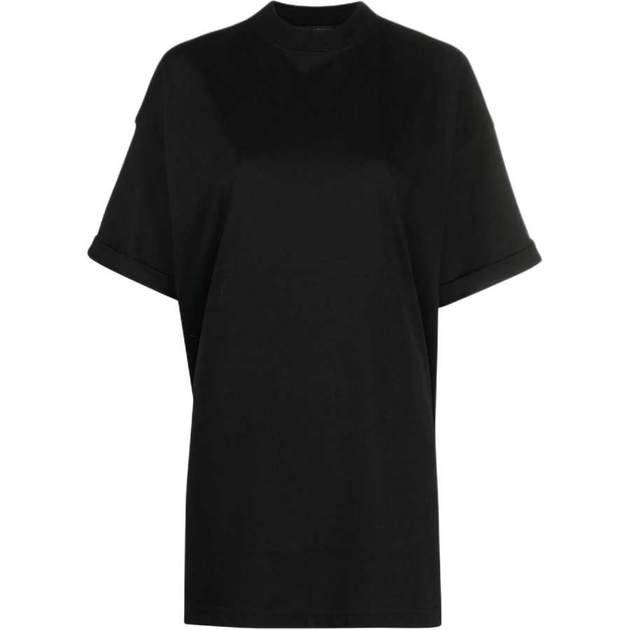 Balenciaga SS22 T Shirt, Loose Fit Women's Black