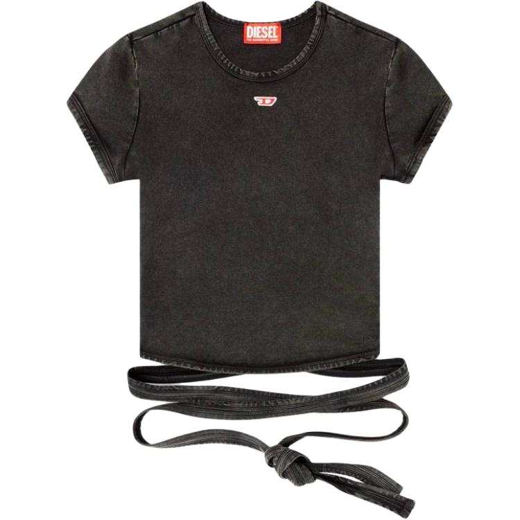 DIESEL T Bunny Tail R1 Denim Look T Shirt