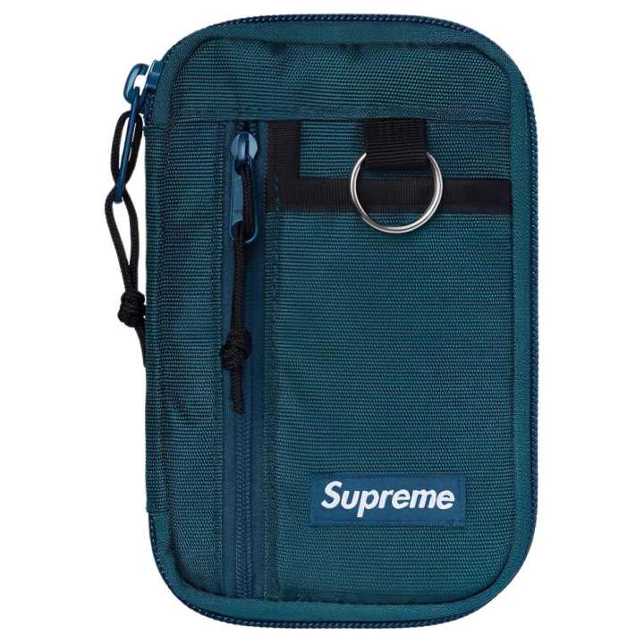 Supreme Supreme FW19 Canvas Crossbody Bags Regular Unisex Blue Gray