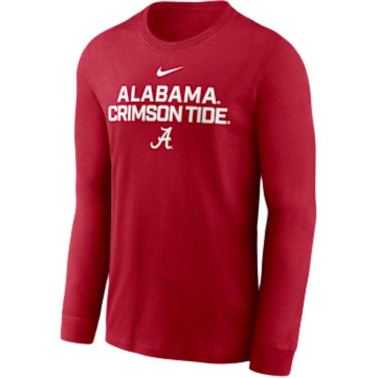 Nike Nike Alabama Sideline Men's Nike Dri-FIT College Long-Sleeve T-Shirt