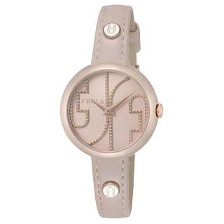 Furla Wrist Watches Quartz Movement Leather Strap 30mm Pink Watch Dial Women's Watch
