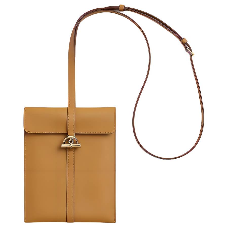 HERMES Glenan Swift Leather Handbag, Shoulder Bag Women's 2S Sesame