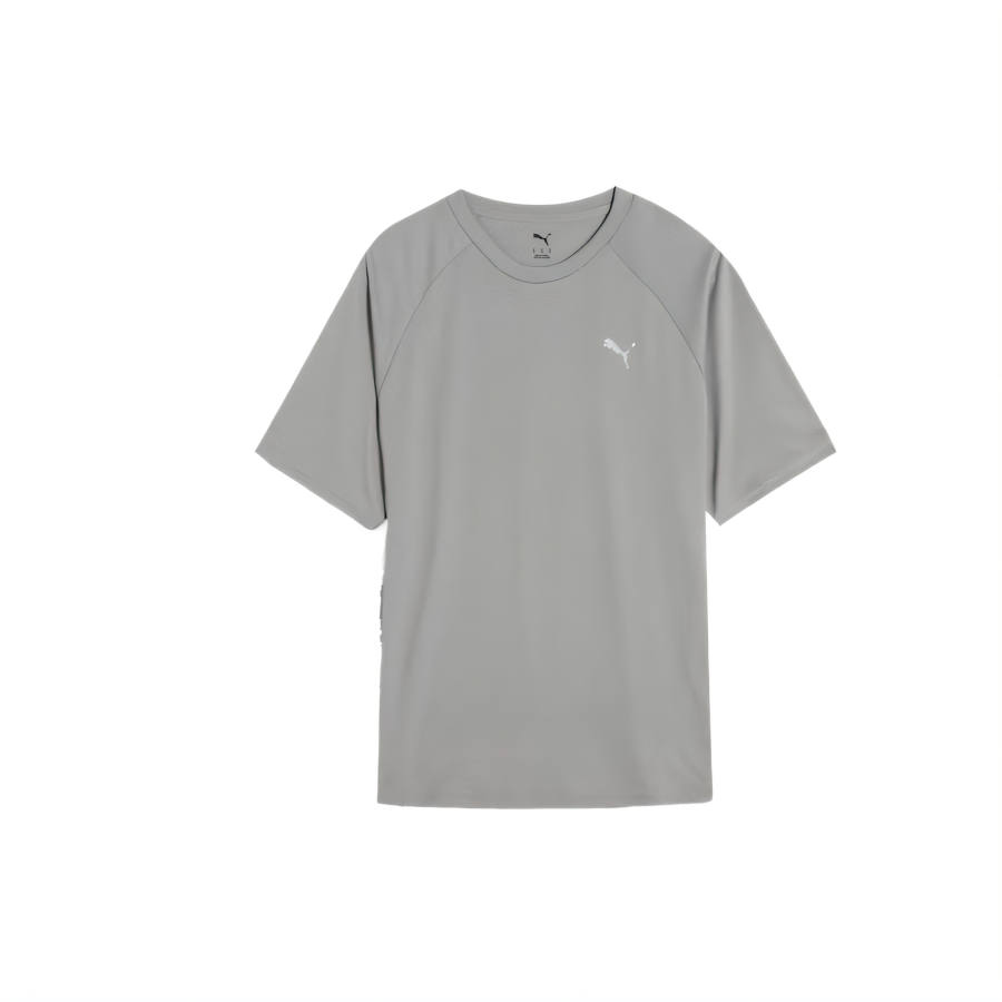 PUMA T Shirts Men's Gray Crew Neck Moderate