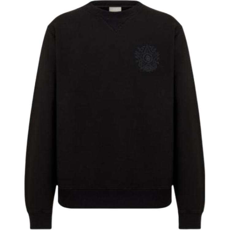 DIOR DIOR Sweatshirts Men's Black Crew Neck Moderate