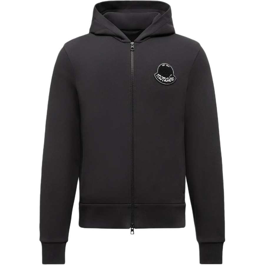 Moncler Moncler Logo Patch Zipped Hoodie