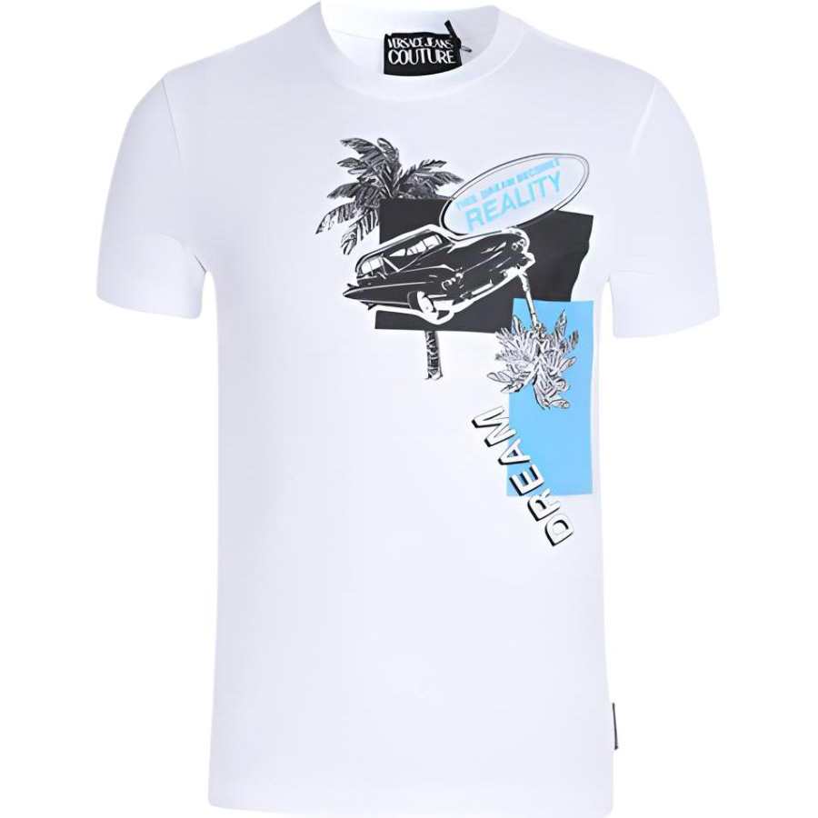 VERSACE JEANS COUTURE T Shirt Men's White Gift Recommendation